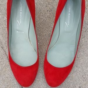 Sigerson Morrison Shoes - Red Kitten Heel Shoes Sigerson Morrison Shoes - Red Kitten Heel Shoes